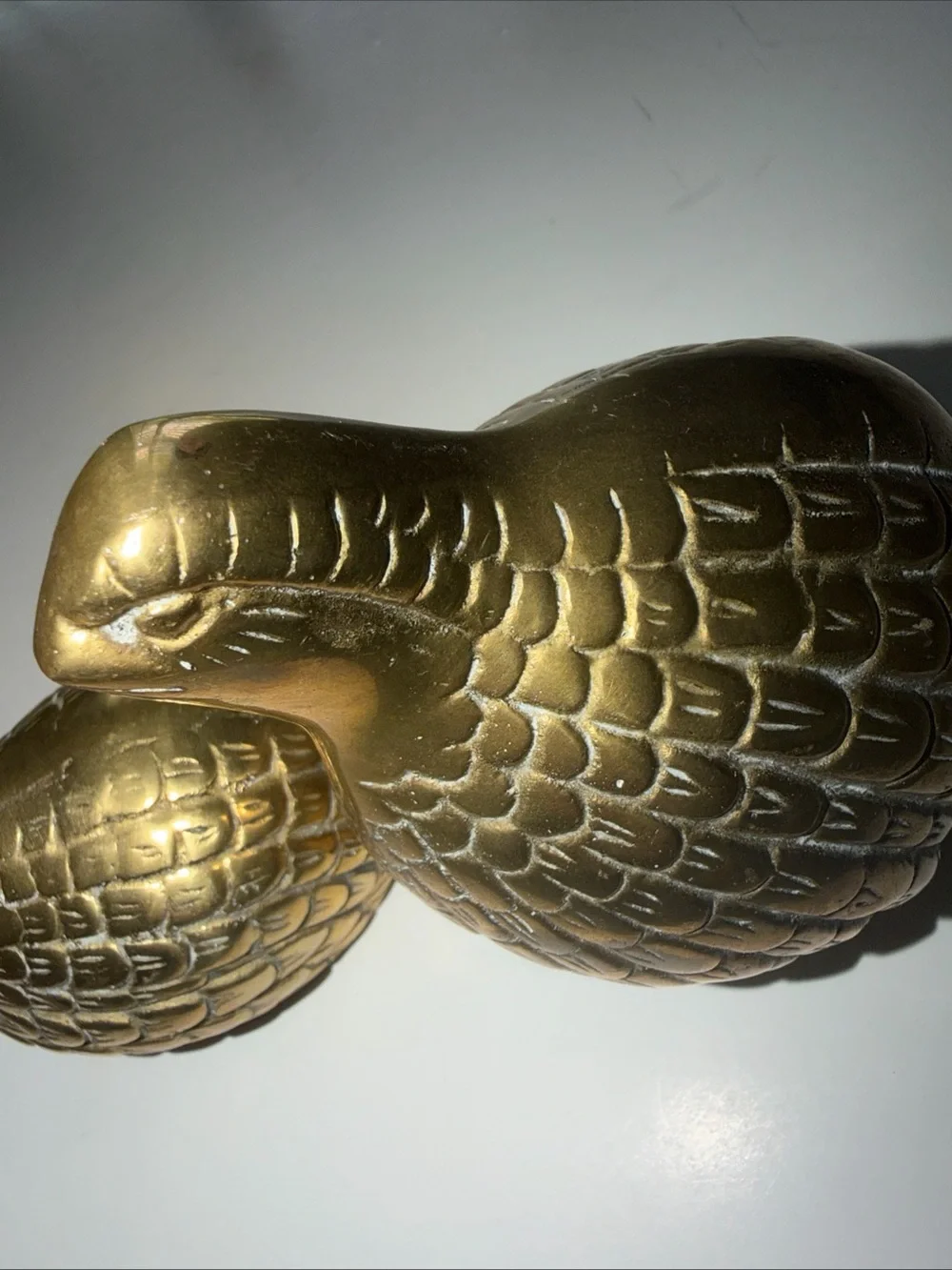 Vintage Brass Quail Partridge Birds Figurines Mid Century Korea Set of 2
